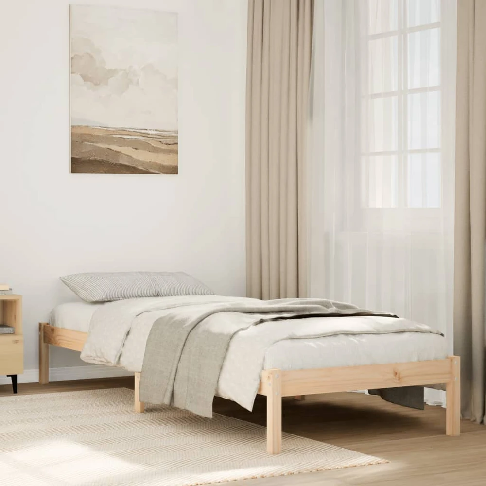 Lova Lovos rėmas be čiužinio, 90x210cm, pušies masyvas, itin ilgas