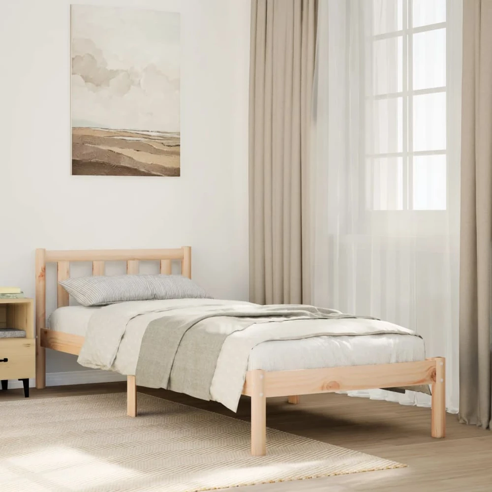 Lova Lovos rėmas be čiužinio, 90x220cm, pušies masyvas, itin ilgas