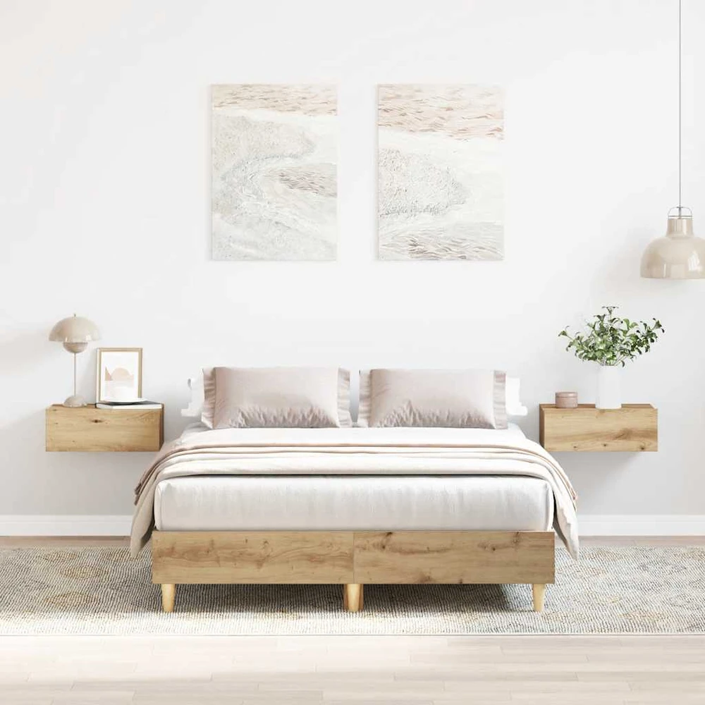 Lova Lovos rėmas be čiužinio, artisano ąžuolo, 120x190 cm