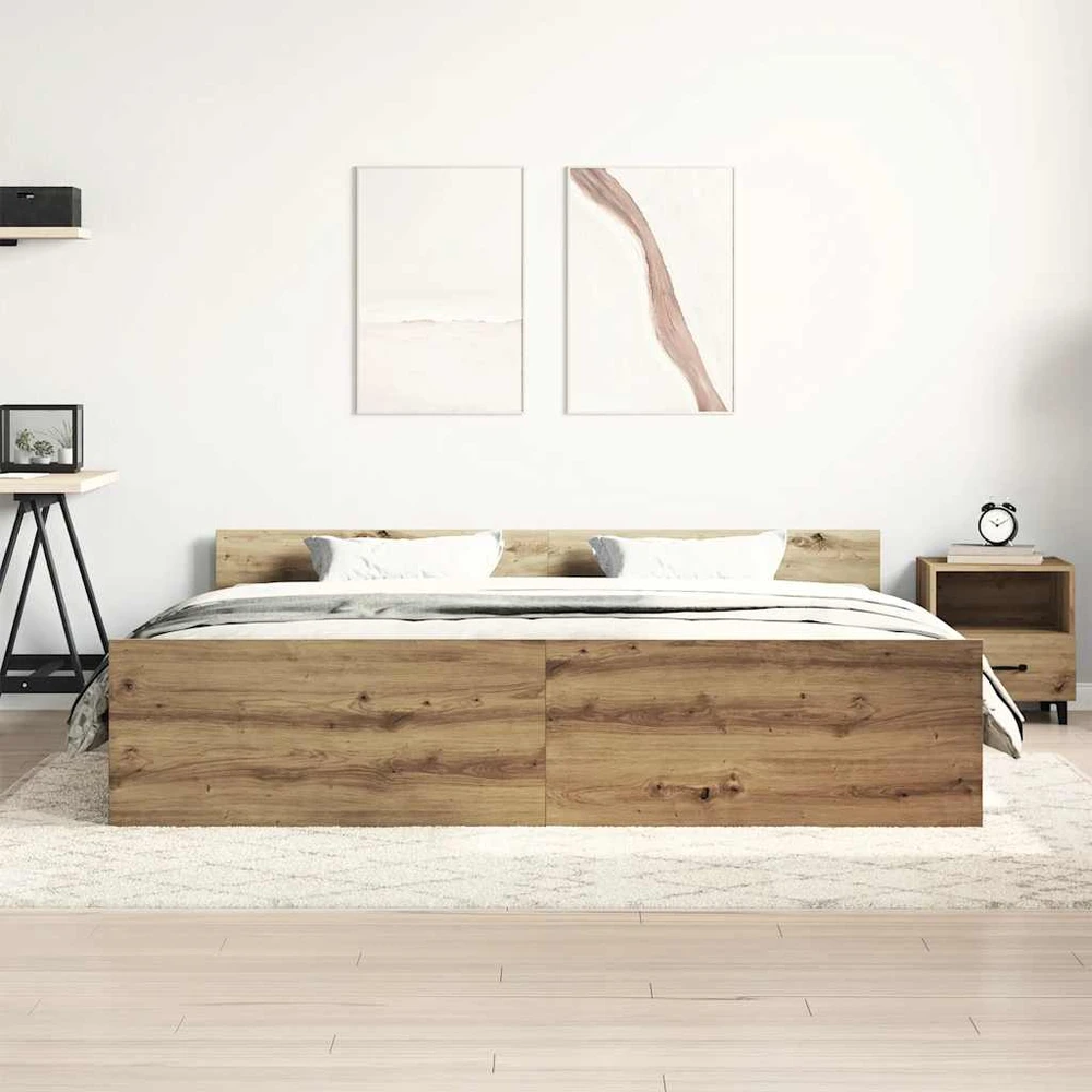 Lovos rėmas be čiužinio, artisano ąžuolo, 180x200 cm