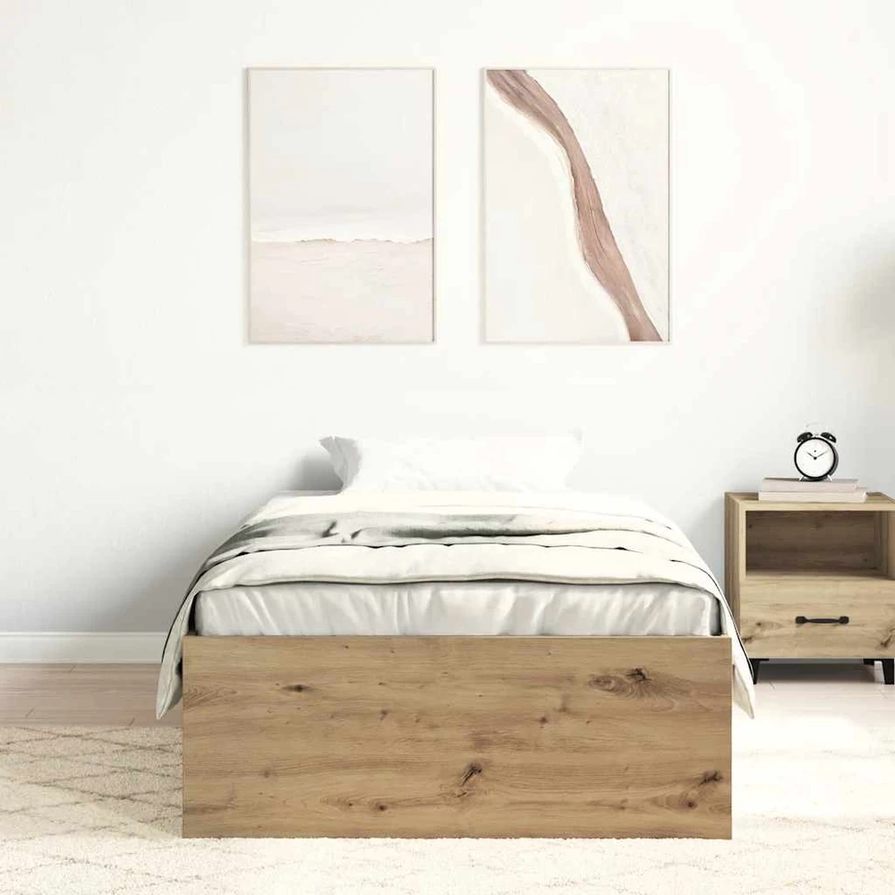 Lovos rėmas be čiužinio, artisano ąžuolo, 100x200 cm