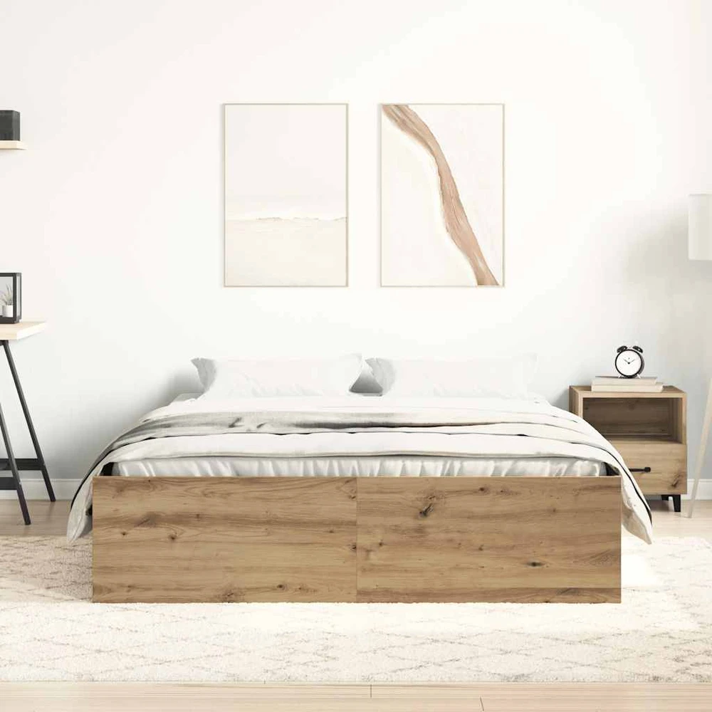 Lovos rėmas be čiužinio, artisano ąžuolo, 140x200 cm