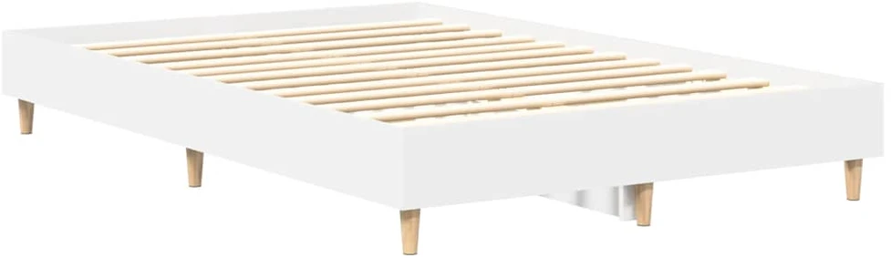 Lovos rėmas Be Čiužinio Baltas 120x200 cm Inžinierinė mediena