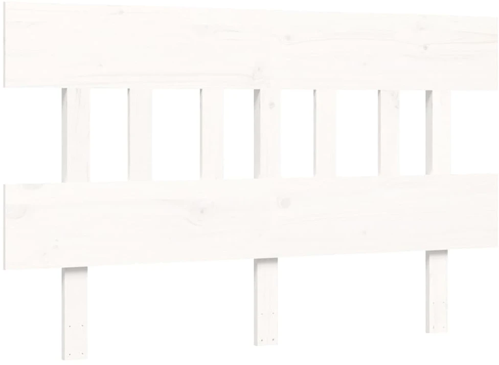 Lovos rėmas be čiužinio, baltas, 140x200cm, pušies masyvas