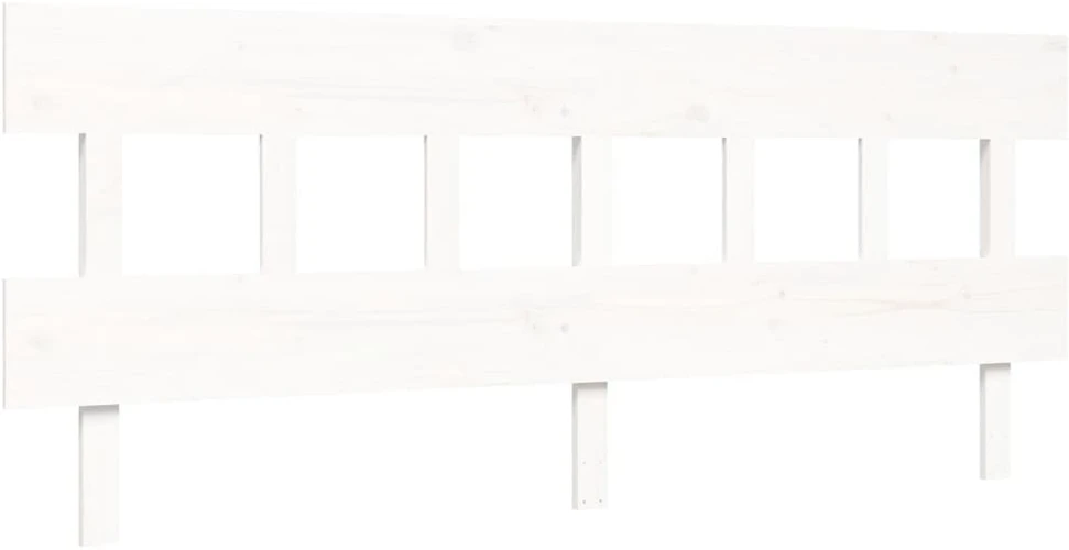 Lovos rėmas be čiužinio, baltas, 200x200cm, pušies masyvas