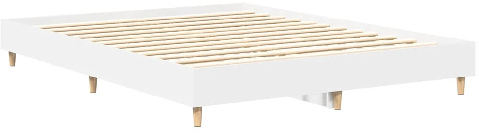 Lovos rėmas be čiužinio, baltos, 140x200 cm, apdirbta mediena