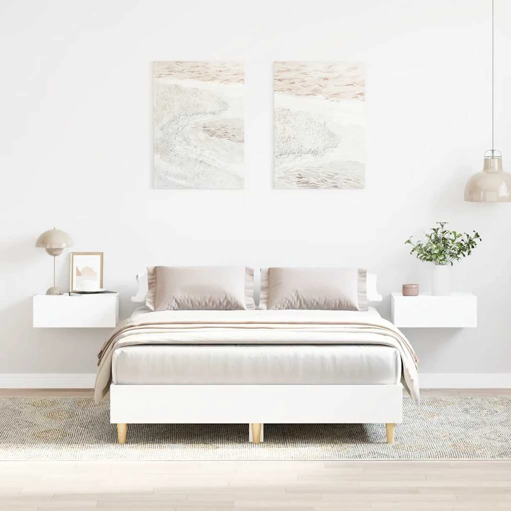 Lova Lovos rėmas be čiužinio, baltos spalvos, 120x190 cm