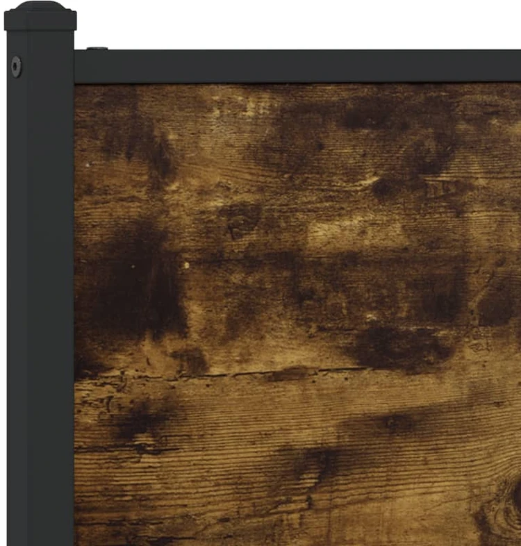 Lova Lovos rėmas be čiužinio, dūminio ąžuolo, 137x190 cm, metalas