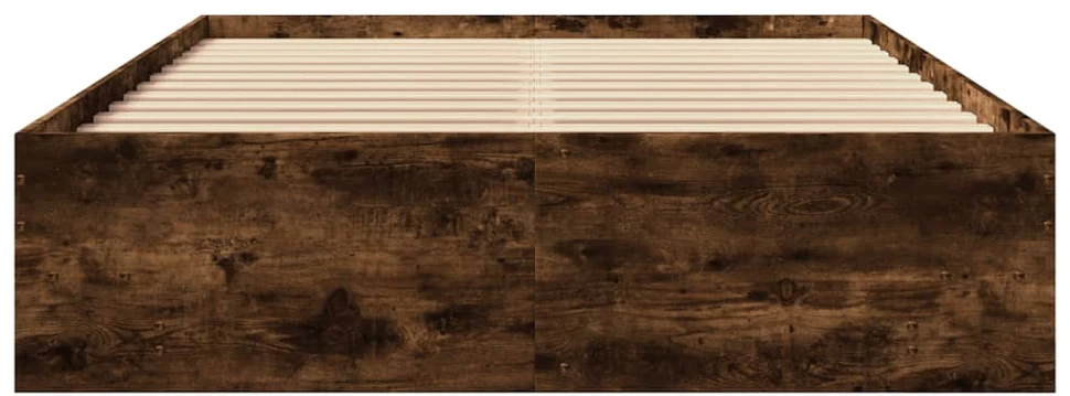 Lovos rėmas be čiužinio, dūminio ąžuolo, 140x200cm, mediena