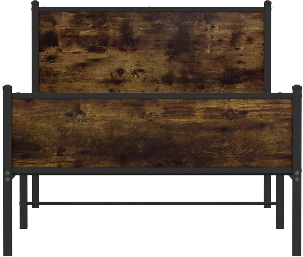 Lova Lovos rėmas be čiužinio, dūminio ąžuolo, 100x190cm, metalas