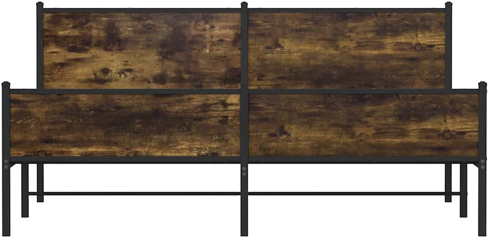 Lova Lovos rėmas be čiužinio, dūminio ąžuolo, 193x203cm, metalas