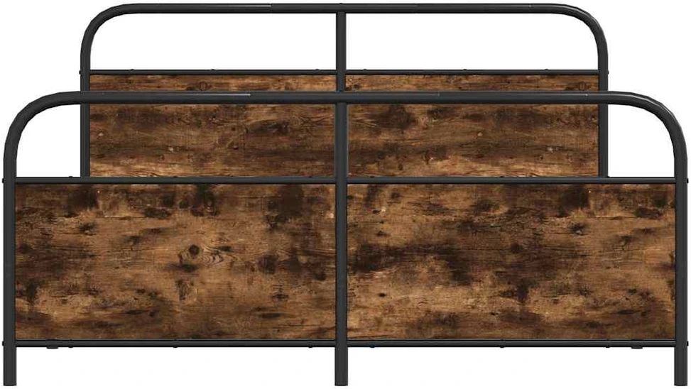 Lova Lovos rėmas be čiužinio, dūminio ąžuolo, 183x213cm, metalas