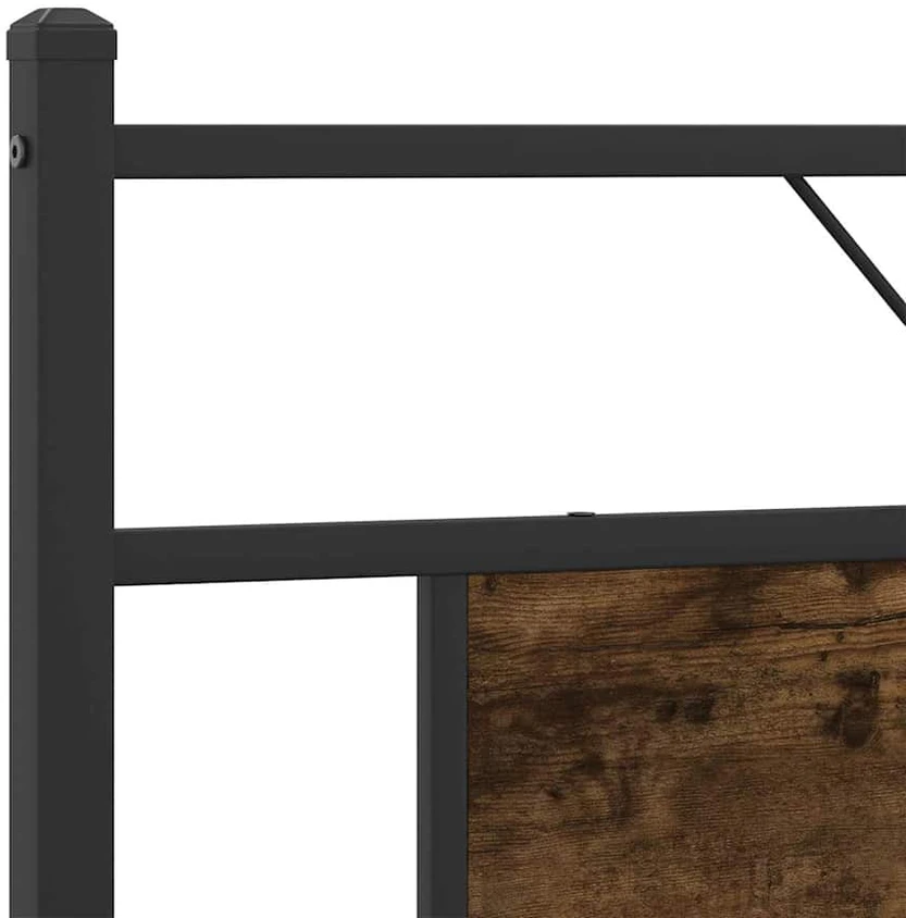 Lova Lovos rėmas be čiužinio, dūminio ąžuolo, 183x213cm, metalas