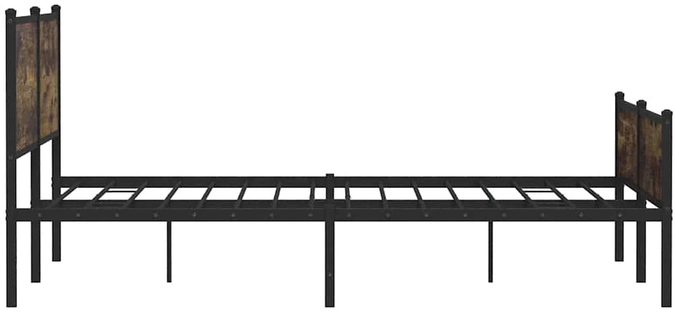 Lova Lovos rėmas be čiužinio, dūminio ąžuolo, 193x203cm, metalas