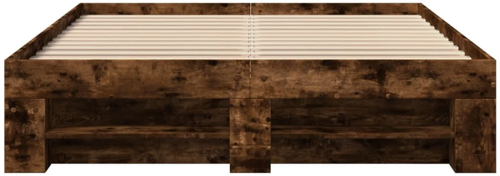 Lovos rėmas be čiužinio, dūminio ąžuolo, 140x190cm, mediena