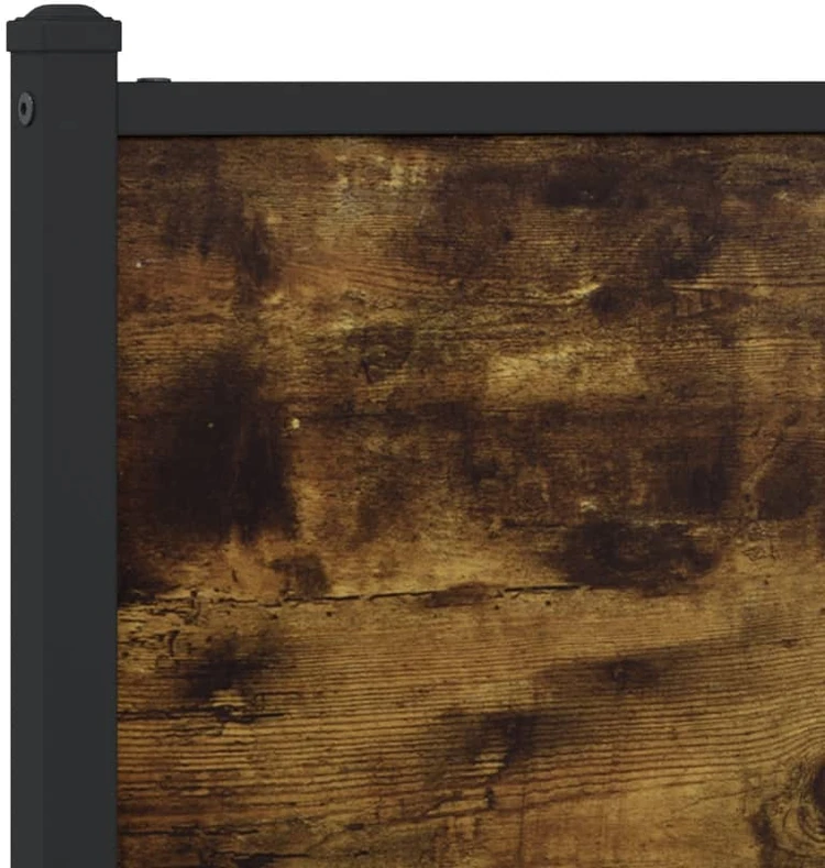 Lovos rėmas be čiužinio, dūminio ąžuolo, 160x200cm, metalas