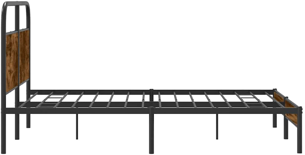 Lovos rėmas be čiužinio, dūminio ąžuolo, 160x200 cm, mediena