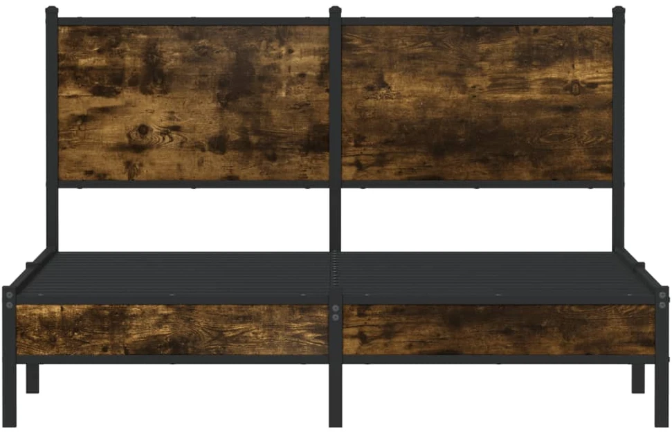 Lovos rėmas be čiužinio, dūminio ąžuolo, 140x200cm, metalas