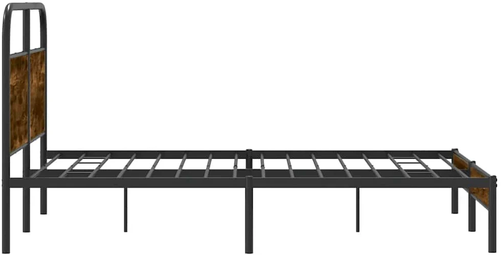 Lovos rėmas be čiužinio, dūminio ąžuolo, 140x200cm, mediena