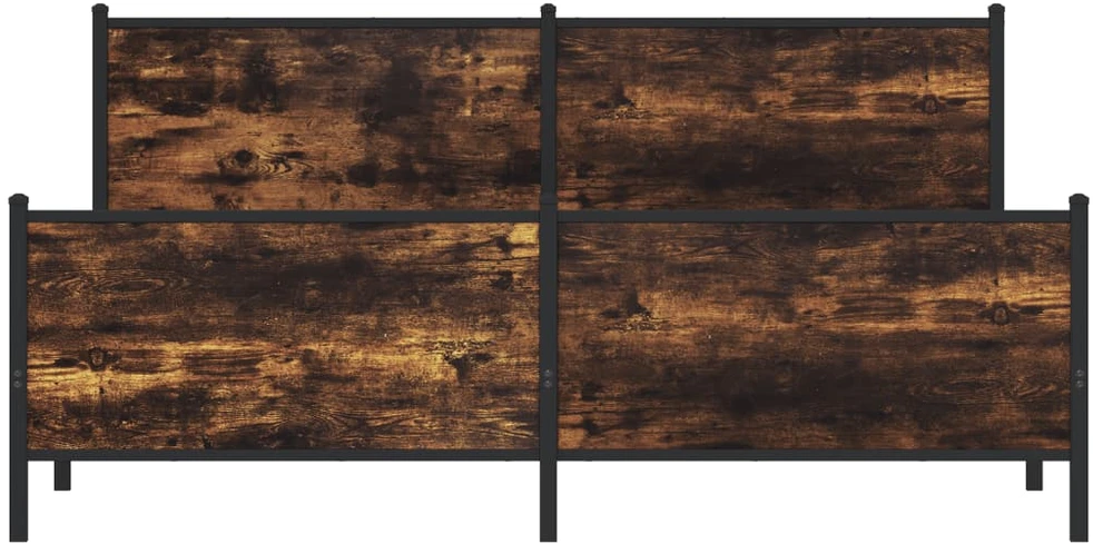 Lova Lovos rėmas be čiužinio, dūminio ąžuolo, 193x203cm, metalas