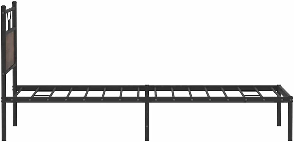 Lovos rėmas be čiužinio, dūminis, 100x200cm, apdirbta mediena
