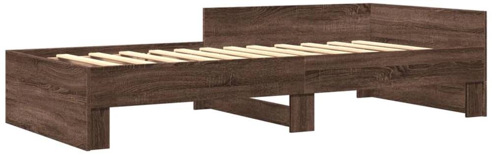 Lovos rėmas be čiužinio, dūminis, 75x190cm, apdirbta mediena