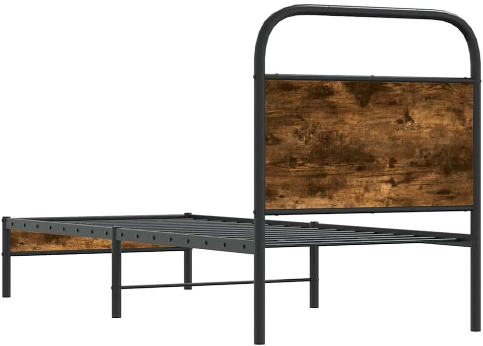 Lovos rėmas be čiužinio, dūminis, 80x200cm, apdirbta mediena