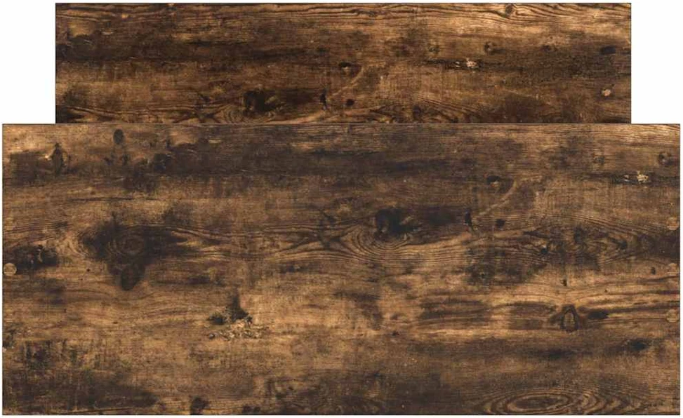 Lovos rėmas, dūminio ąžuolo spalvos, 90x190cm, apdirbta mediena