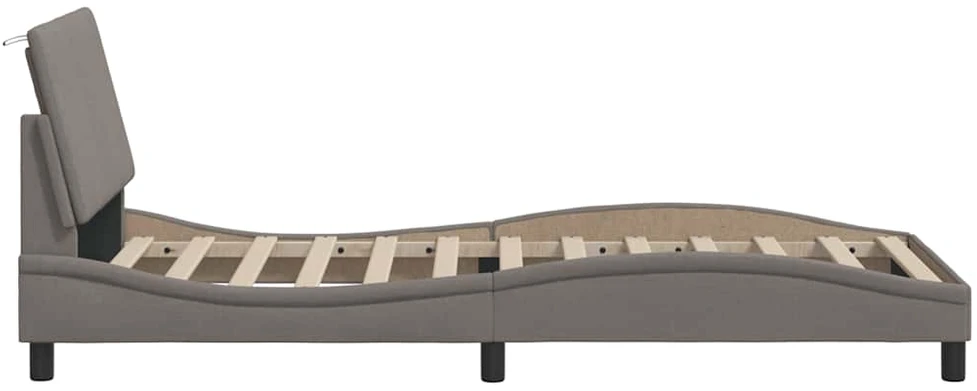 Lovos rėmas be čiužinio, Hanko, taupe, 90x200 cm, audinys