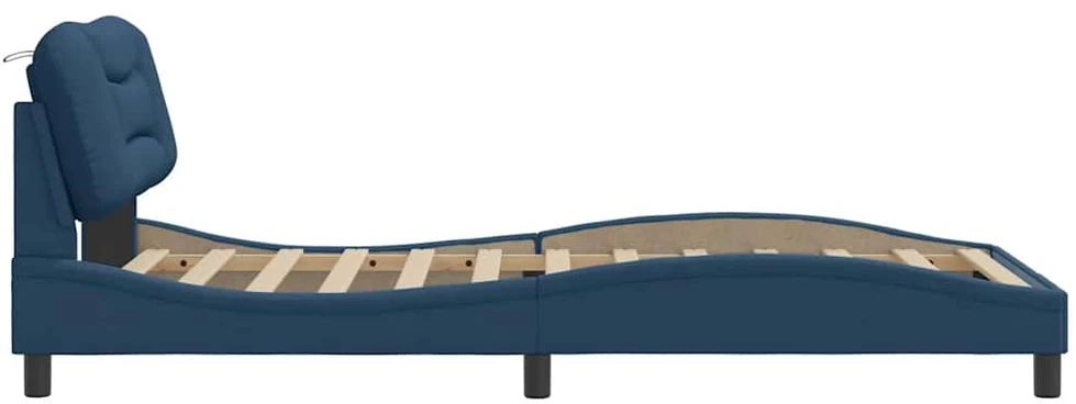 Lovos rėmas, mėlynos spalvos, 100x200 cm, audinys
