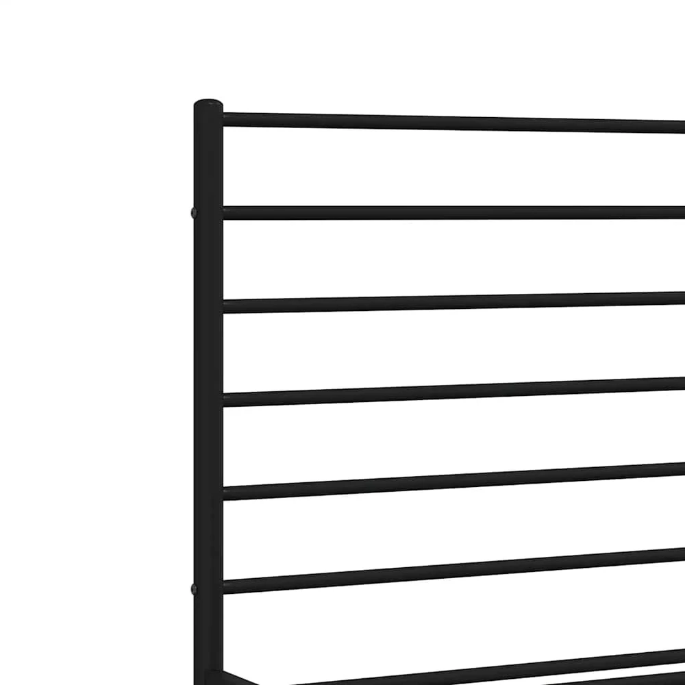 Lovos rėmas be čiužinio, juodas, 160x200cm, metalas
