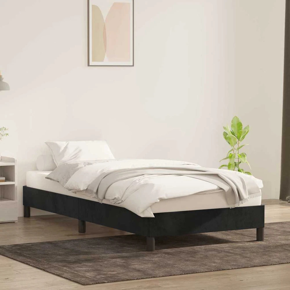 Lova Lovos rėmas be čiužinio Juodas 90x210 cm aksomas