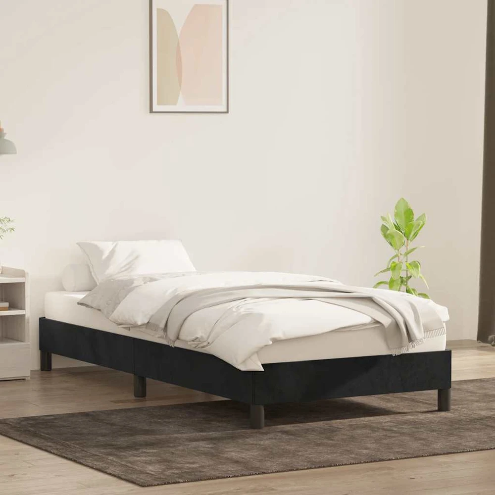Lova Lovos rėmas be čiužinio Juodas 90x220 cm aksomas