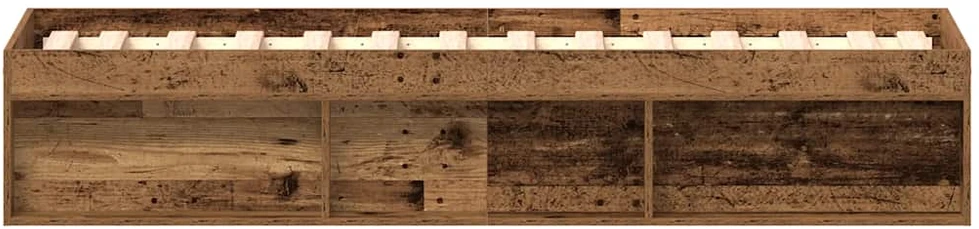 Lovos rėmas be čiužinio, medienos dizaino, 90x200 cm