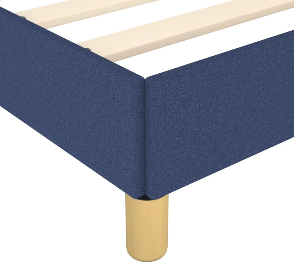 Lovos rėmas be čiužinio, mėlynos spalvos, 160x200cm, audinys