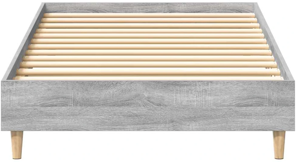 Lova lovos rėmas be čiužinio pilka 75x190 cm inžinerinė mediena