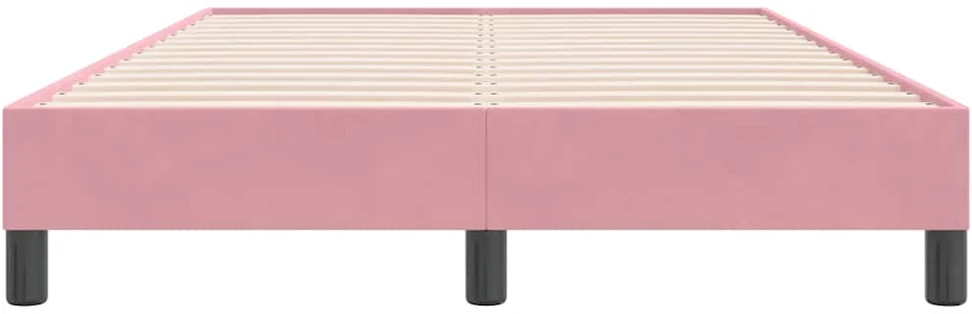Lova Lovos rėmas be čiužinio Rožinis 120x220 cm aksomas
