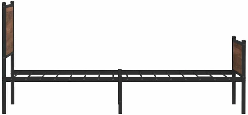 Lova Lovos rėmas be čiužinio, rudas ąžuolo, 107x203cm, metalas