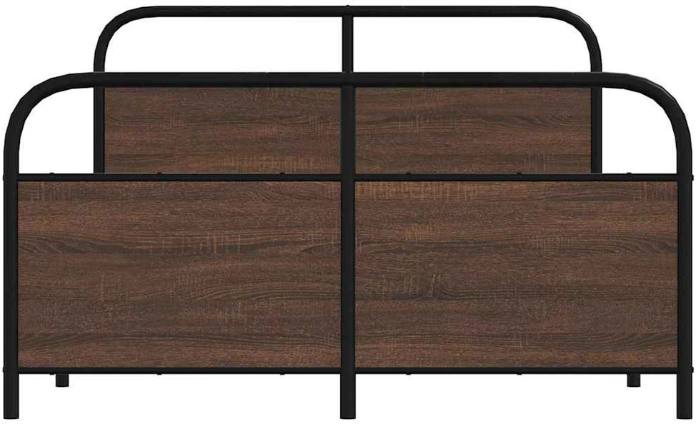 Lovos rėmas be čiužinio, rudos ąžuolo, 120x200 cm