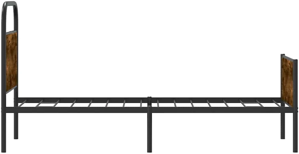 Lovos rėmas be čiužinio, sonoma, 80x200cm, apdirbta mediena