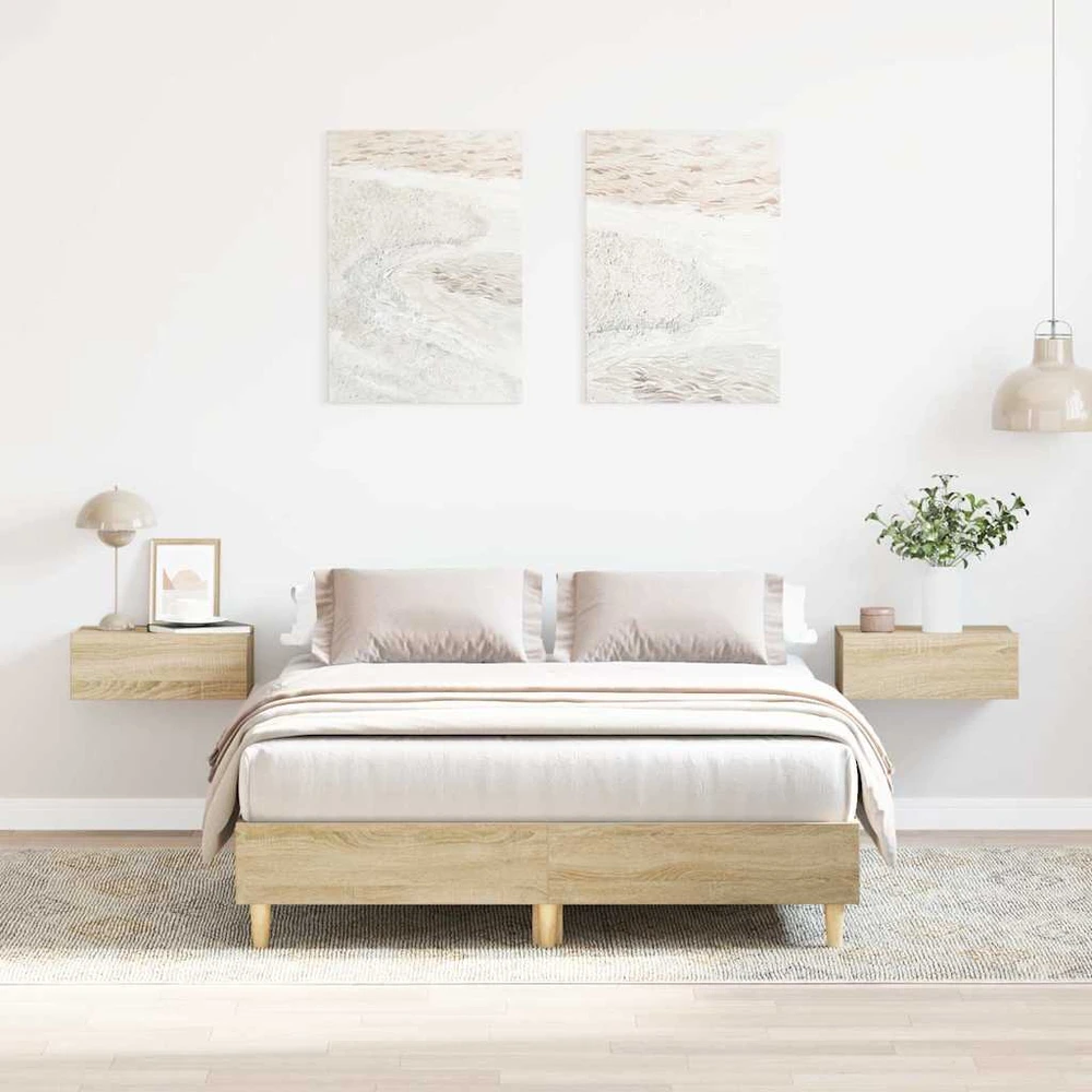 lovos rėmas be čiužinio Sonoma ąžuolas 120x200 cm