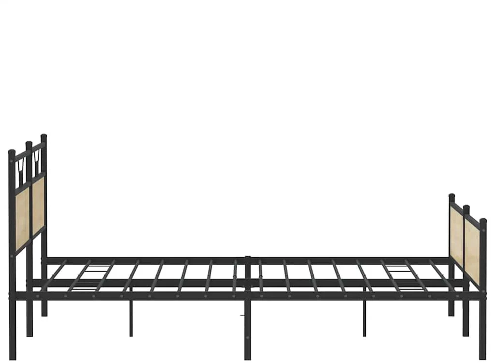 Lovos rėmas be čiužinio, sonoma ąžuolo, 200x200cm, metalas