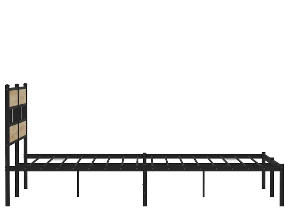 Lovos rėmas be čiužinio, sonoma ąžuolo, 180x200cm, metalas
