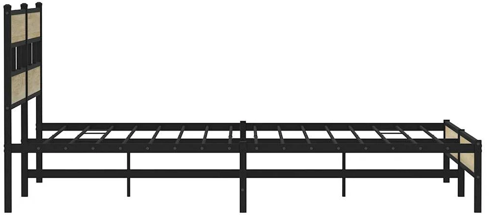 Lovos rėmas be čiužinio, sonoma ąžuolo, 200x200cm, metalas