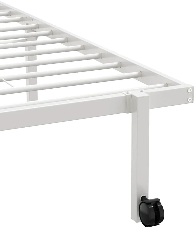 lovos rėmas be čiužinio Sulankstomas baltas 90x200 cm plienas