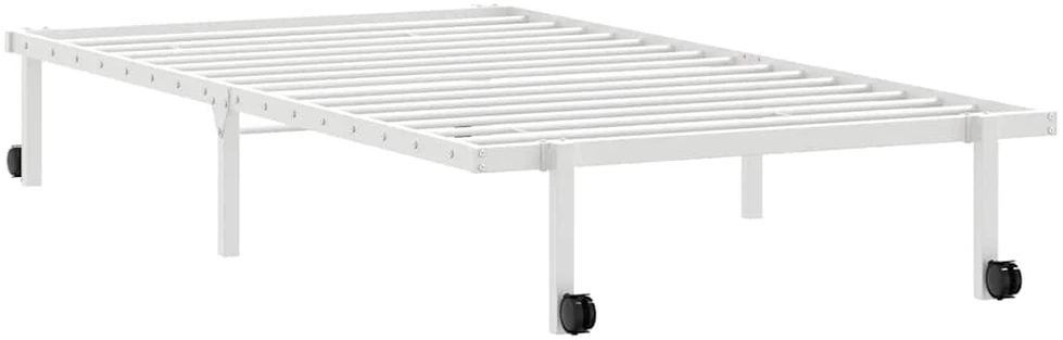 Lova Lovos rėmas be čiužinio Sulankstomas baltas 100x190 cm Plienas