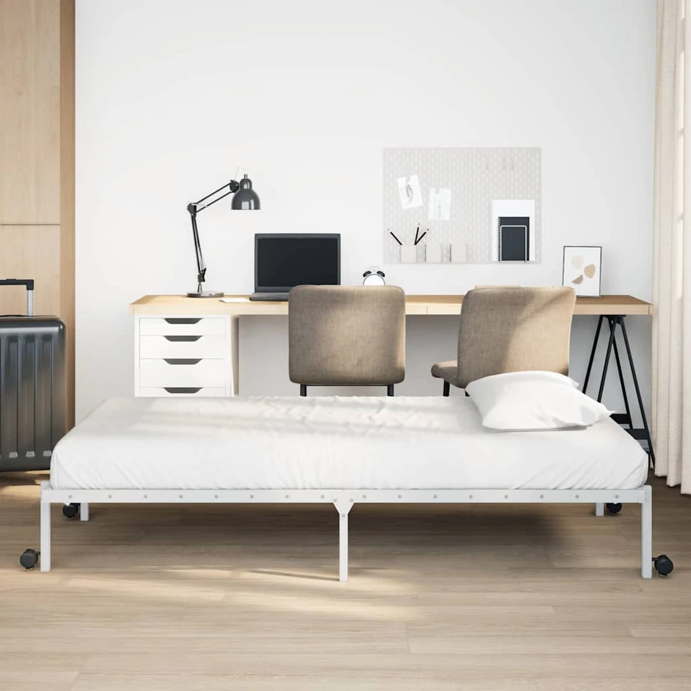 Lova Lovos rėmas be čiužinio Sulankstomas baltas 75x190 cm Plienas