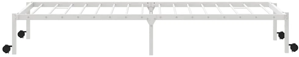 Lovos rėmas be čiužinio Sulankstomas baltas 100x200 cm Plienas