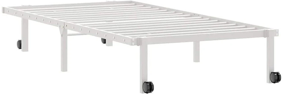 lovos rėmas be čiužinio Sulankstomas baltas 90x200 cm plienas
