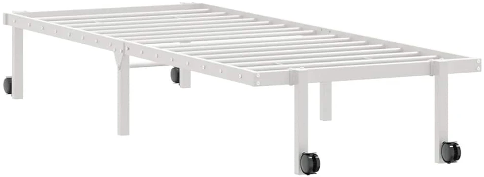 Lova Lovos rėmas be čiužinio Sulankstomas baltas 75x190 cm Plienas